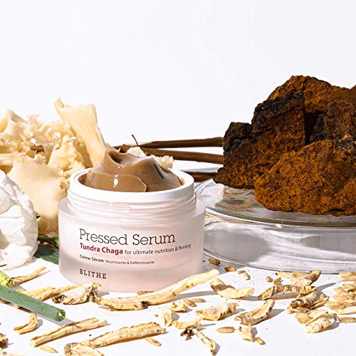 Blithe Pressed Serum Tundra Chaga Skin Tightening Serum For Face - Face Cream With Korean Mushroom For Lifting, Skin Firming Serum & Ultimate Nutrition 1.68Oz #TOP7