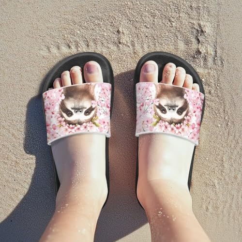 Animal Print Sandals Axolotls Girls Boys Summer Slippers Capybara Non Slip Beach Pool Slides Sandals Kids Water Shoes Comfort Cushion Footbed Lightweight Outdoor Indoor Slipper3