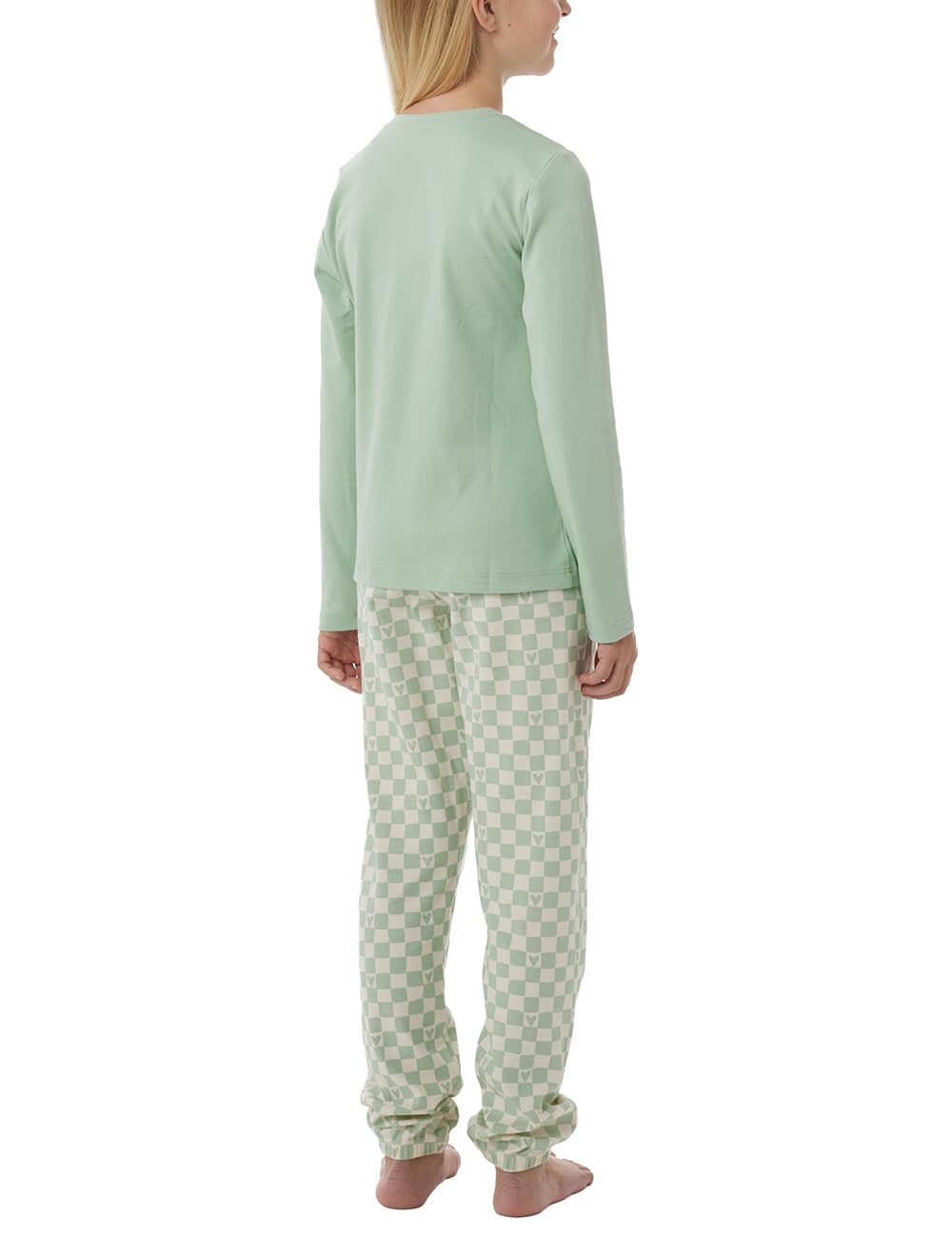 Schiesser Mädchen Schiesser Mädchen Schlafanzug Set Pyjama Lang mit Bündchen 100% Baumwolle - Größe 98 Bis 176 Pyjamaset (1er Pack)