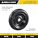 Gorilla Carts 2-Pack 13 Inch No-Flat Replacement Tires, 300 lb Capacity Each – Solid Polyurethane, 2.16” Hub, 5/8” Bore – Fits Lawn & Garden Utility Wagon, Hand Truck, Air Compressor, Pressure Washer
