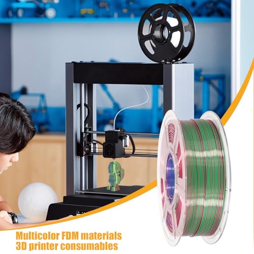 Filament pour imprimante avec matériau d'impression multicolore dégradé - 3