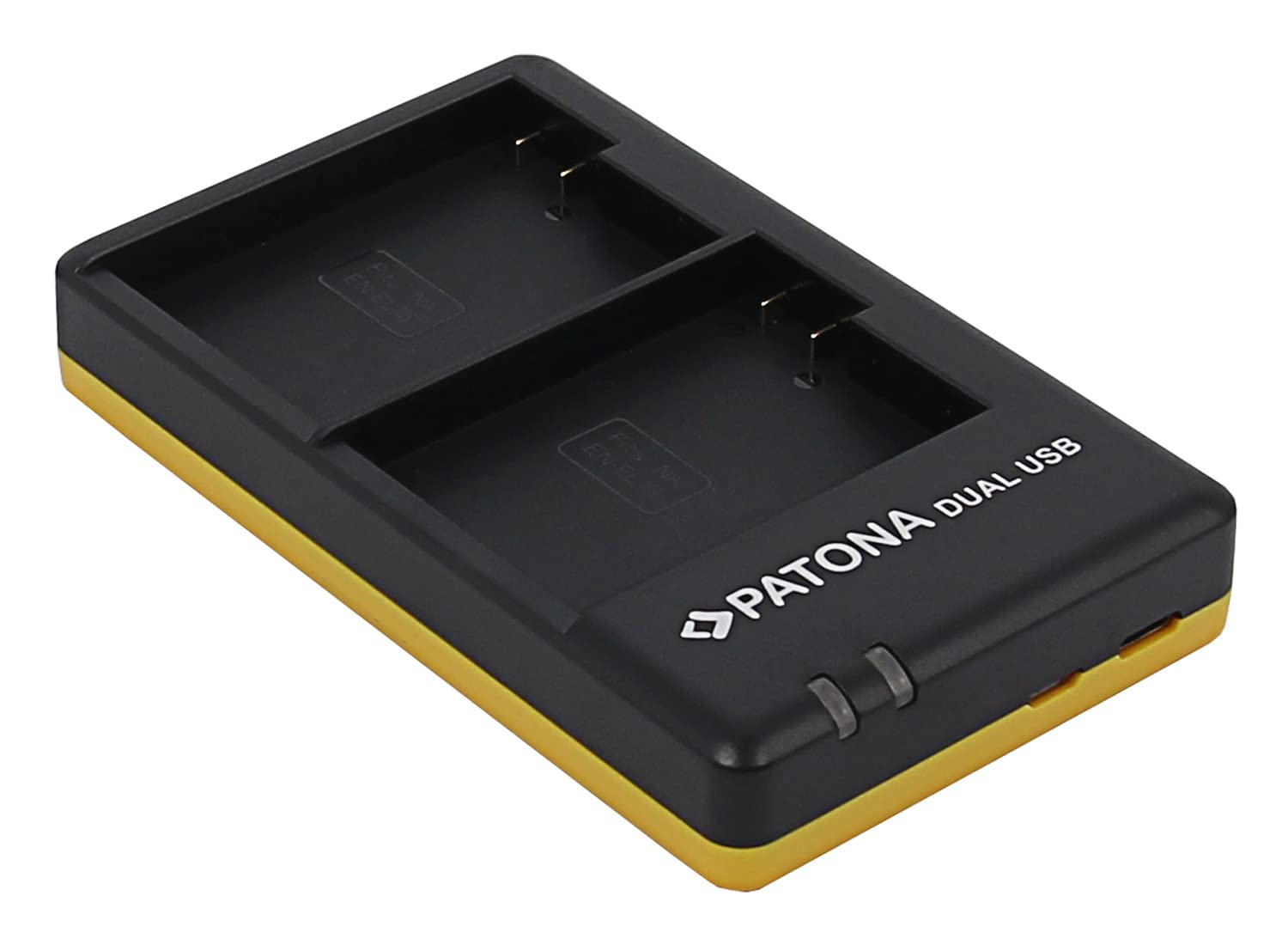 PATONA Dual Chargeur USB-C/Micro-USB pour Nikon EN-EL15/EL15b/EL15c | Chargeur voyage compact pour Z5 Z6 Zf Z6II Z6III Z7 Z7II Z8 D800 D850 D7000 D7100 D7200 D7500, avec câble USB