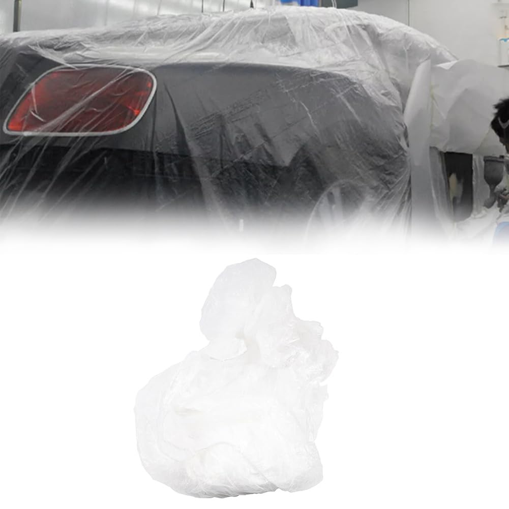 CNxinn10 Portable Masking Paper Block Cover Car Protective Masking Thicken 1 Pc Disposable PE Clear S