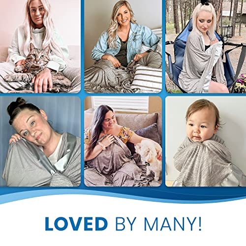 Everlasting Comfort Cooling Blanket For Hot Sleepers - Dual Sided Bamboo Summer Blanket Reduces Body Temperature Up To 10 Degrees In Under 5 Minutes - Light Cooling Throw Blanket For Sleeping (60X80) #TOP6