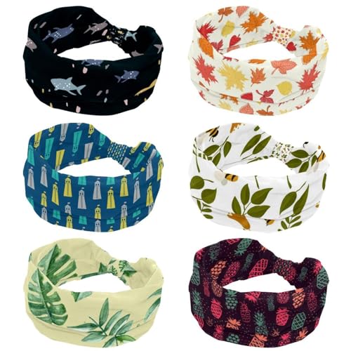 Bandeaux élastiques antidérapants femme lot de 6 bandeau sport entraînement fitness