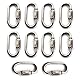 Flomore M6 Kettenglied Karabiner Edelstahl mit Verschraubung Quick Link Packung mit 10