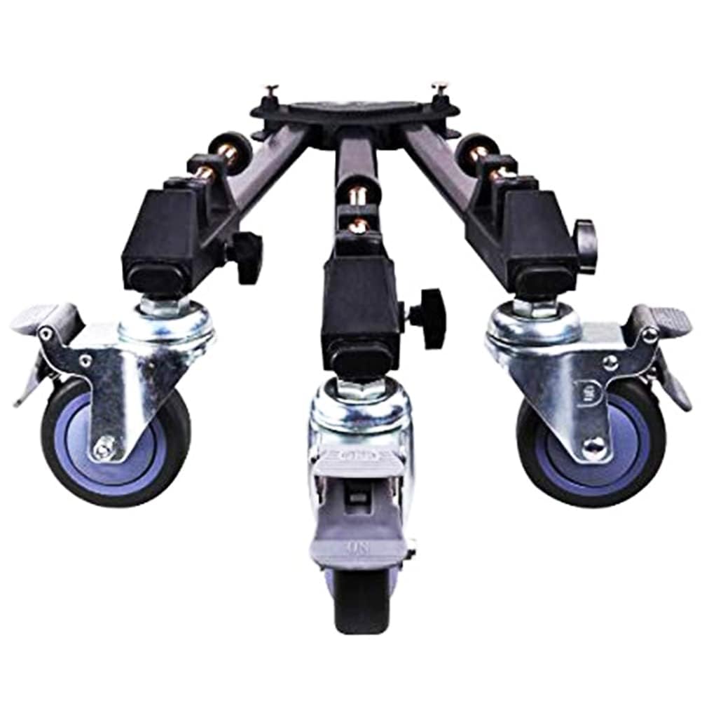 UFC Tripod Dolly Foldable Three Leg Floor Wheel Dolly for Video Shooting Tripod Stand & Jib Crane