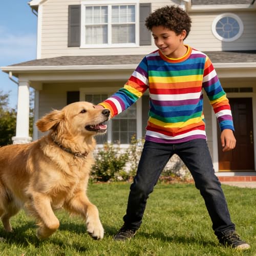 Image of Magic Park 6M-14Y Baby Short Long Sleeve Tee Tops Toddler T-Shirt Kids Solid Color Shirts Boys Girls Casual Blouse