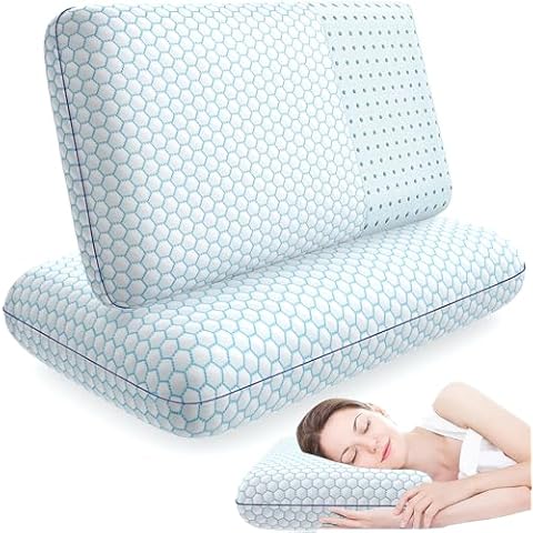 CushyOasis Memory Foam Pillow Set Cover