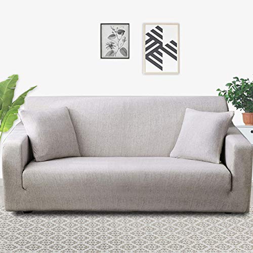 Housse de canapé d'angle extensible imprimé géométrique salon - 2