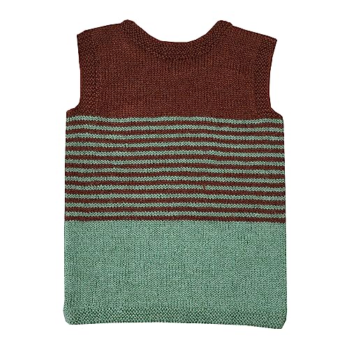 Image of Handmade Winter Wear Kids Woolen Sleeveless Sweater Boys and Girls