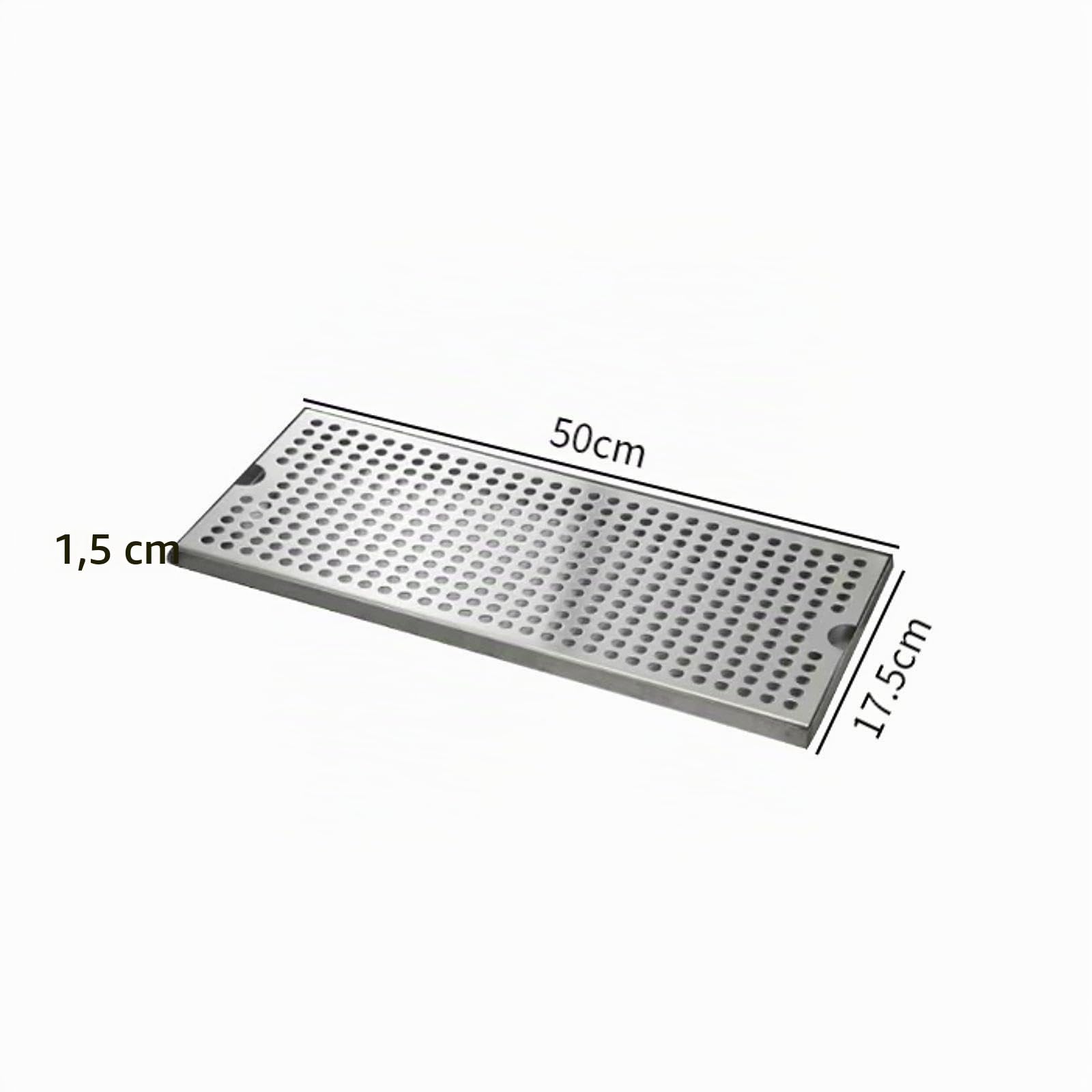 Baoblaze Vassoio per gocciolamento per Birra Torre per Birra Vaschetta per gocciolamento Kungfu Vassoio per tè Kegerator in Acciaio Inossidabile Vassoio per, 50x17.5x1.5 cm