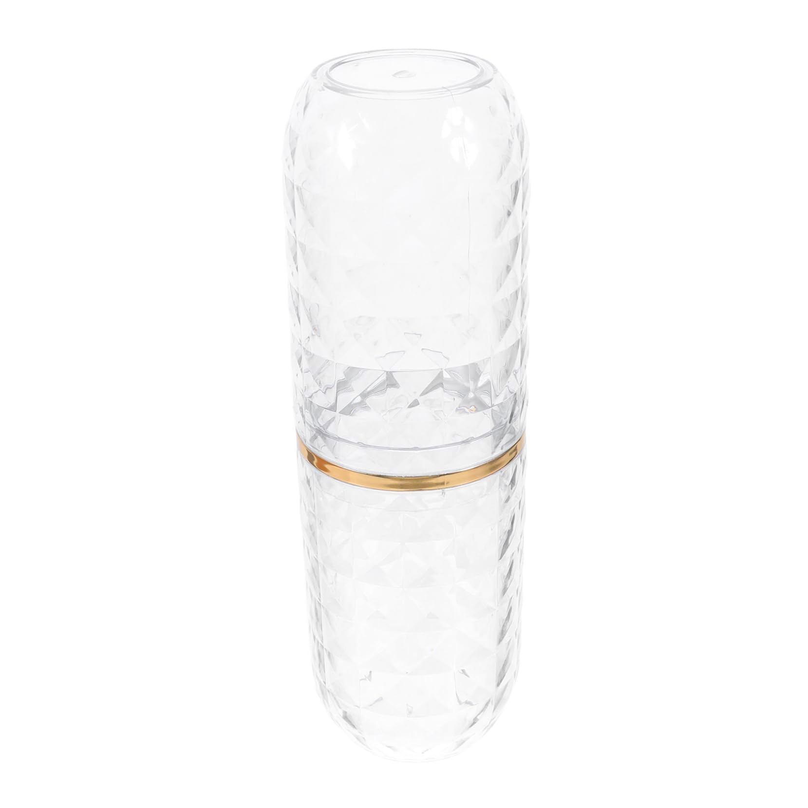 5 Piezas Estuche Portátil para Cepillo de Dientes con Doble Vaso Transparente Compacto y Resistente para Viaje Gimnasio Camping y Almacenamiento Casa