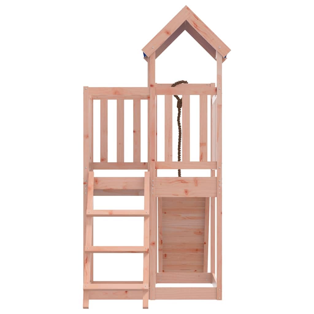 Torre da gioco in legno massiccio Douglasie stabile con struttura da arrampicata, sabbiera e scala, casetta da gioco per bambini in giardino, con altalena