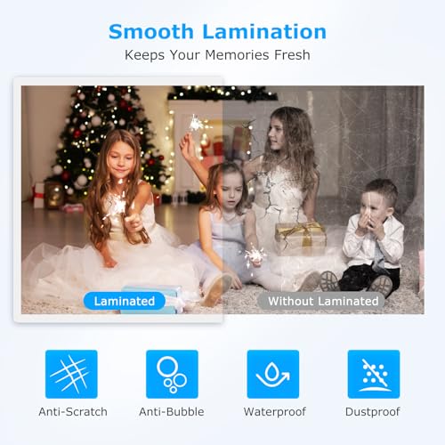 BONSEN A4 Laminator Machine, 9.33-Inch Thermal Laminator with Never Jam Technology, 100 Laminating Sheets, Laminates Photos Cards Documents, 4-in-1 Personal Laminators for Teachers Home Office School - Thumbnail 6