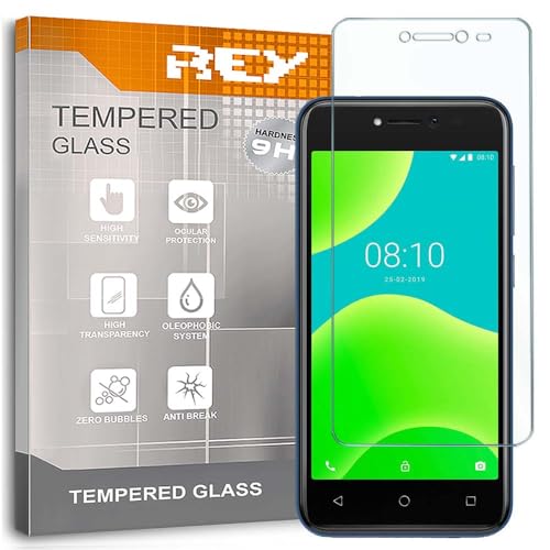 REY Verre Trempé pour WIKO Y50, Protecteur d'écran qualité supérieure