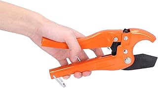 Self Locking Ratchet Tube Hose Cutting,Pipe Cutter, PVC Pipe Cutter, Plastic Pipe Cutter, PPR PE Tubes Cutting Tool for PVC, PPR Plastic Pipes, Hoses and Plumbing Pipes, Pipe Cutter,Self Locking