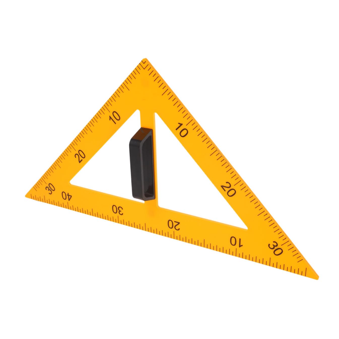 DOITOOL 3 Stück Magnetisches Dreieck Lineal Kunststoff Lehrmittel mit Abnehmbarem Griff für Tafelunterricht und Präzises Zeichnen Langlebig und Vielseitig Einsetzbar