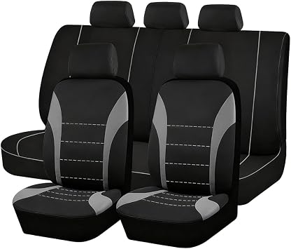 Ansixeay Cloth Car Seat Covers for Seats for Toyota FJ Cruiser 2006, Car Seat Covers Full Set, Made for Vehicles with Removable Headrests5 pcs Front and rear seat covers