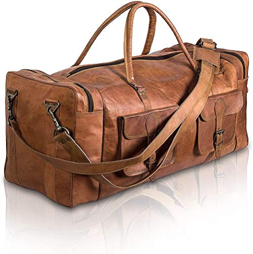 Large 32 inch duffel bags for men holdall lether travel bag overnight gym sports weekend bag