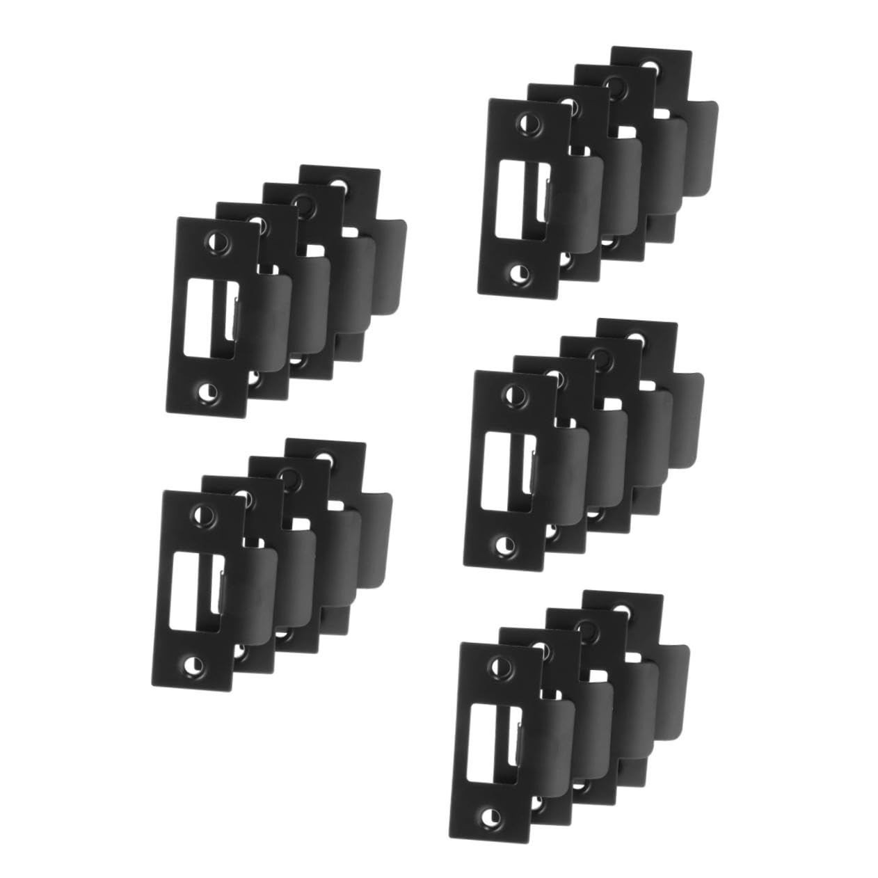 5 Ensembles Plaque De Gâche Inoxydable Pour Porte Lot De Plaques De Renforcement De Serrure Compatible Avec Plupart Des Types De Portes Améliore Durabilité 4 Pièces * 5
