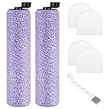 WDB1F2 Replacement Brush Roller Compatible with Shark AW201 WD201 HydroVac Cordless Pro XL Vacuum & Shark WD101 HydroVac XL 3-in-1 Vacuum, Include 2 Brushroll & 4 Foam Filter