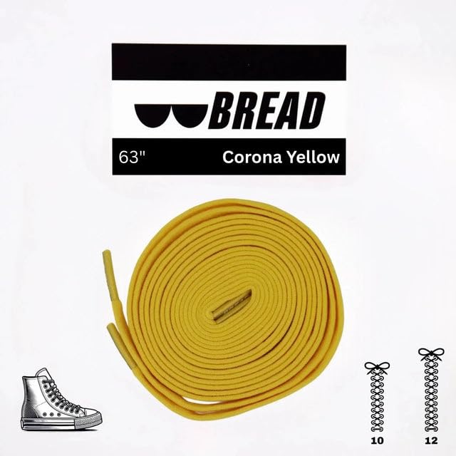 Image of Bread Elastic Xtra Stretch No-Tie Shoelaces - Durable Slip-On Laces for Sneakers & Boots, Kids & Adults, Travel-Friendly