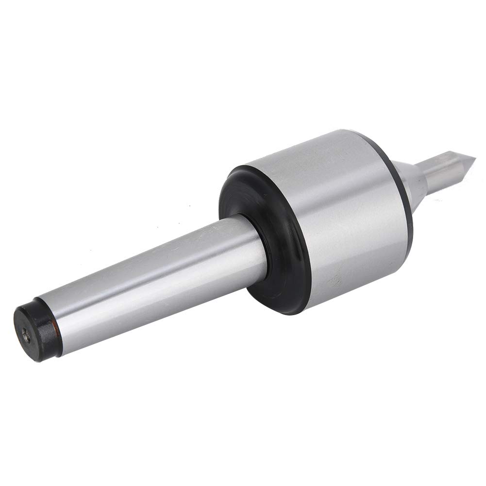 Live Tailstock Center, Heavy Duty MT3 Live Center Professional Carbon Steel High Accuracy 0.000197" Lathes CNC Tool 60°