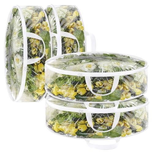 Ram Clear Wreath Storage Christmas Wreath Garlands Storage Bag With Zip Window 30
