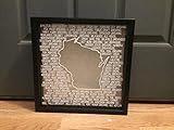 Brewery Traveler Souvenir/Keepsake Shadow Box with Breweries in Wisconsin