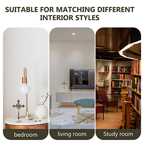 CLISPEED Jesus Cruz Estatueta Ornamento Artístico Cristo Cruz Tom Em Pé Estátua Crucifixo Decoração