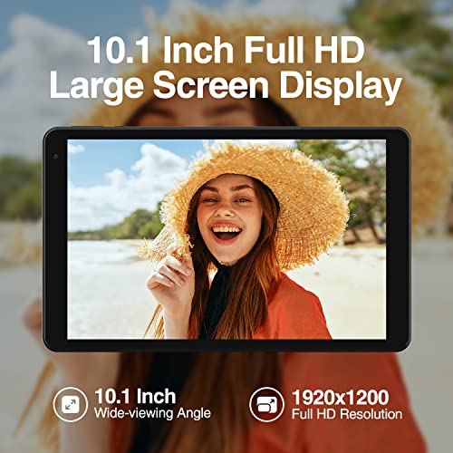 Fusion5 2023 New 10.1" Android 12 Tablet, F202 Full HD Ultra Slim Tablet PC (64GB Storage, 4GB RAM, Quad Core CPU, WiFi, Bluetooth, 1920x1200 IPS Screen, Type C, 13MP & 5MP Cameras) - Thumbnail 5