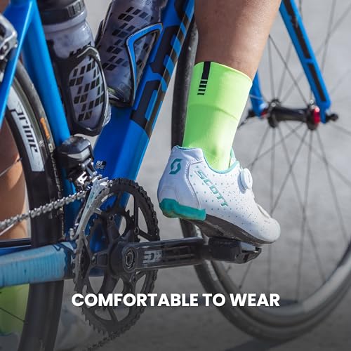 Image of GripGrab Lightweight SL Summer Cycling Socks - 2 Lengths, Road & Gravel | Breathable Coolmax mesh, stretch arch support, short ~3.5 in or tall ~6 in cuff - road, MTB, gravel & indoor biking