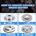 VIPCAR Front Disc Brake Pads And Rotors Kit For Jeep Wrangler Jk 2018 Ceramic Brake Pads For Jeep Wrangler 2007-2017 With Carbon-Fiber 302mm Rotor Diameter