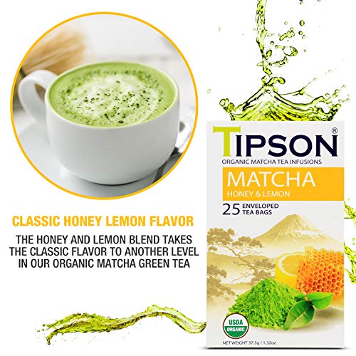 Té Matcha Orgánico sabor limón miel 25 bolsitas miniatura 2