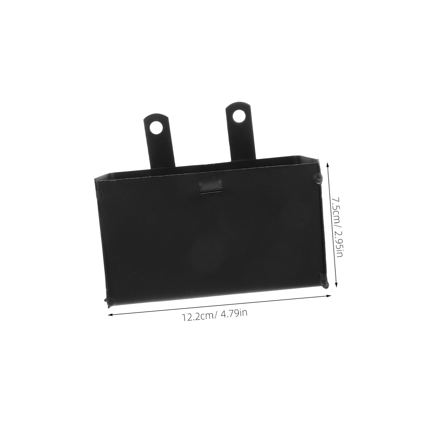 Garneck Metal Motorcycle Battery Holder Compact Design Storage Box for Atvs and Off-road Bikes Metal Battery Support Case for Easy Installation and Performance