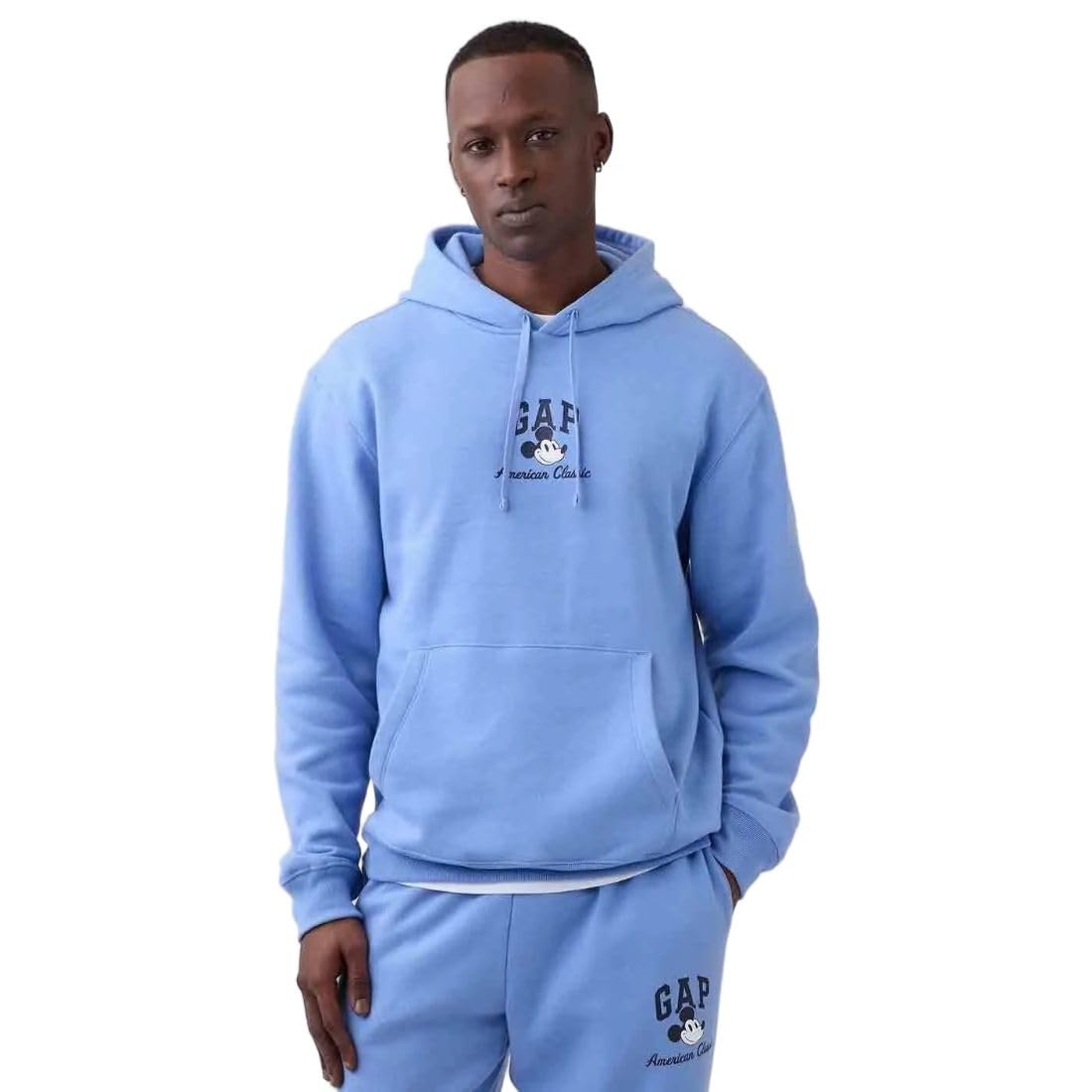 gap Men Logo Hooded Full Sleeve Hoodie Sweatshirt, Blue, XL-picture-42