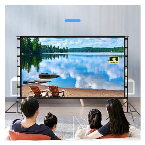 Pantalla de proyector frontal trasera HD de 120 pulgadas con marco desmontable 4