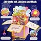 MOWETOO Happy Birthday Geburtstagskarte mit Musik, LED-Lichtern und ausblasbaren Kerzen – 3D Pop-Up Geschenkbox und Geburtstagsgeschenk für Frauen, Männer, Kinder & Erwachsene