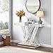 GA Home Modern Entryway Console Table with Crushed Diamond Inlay, 35.43