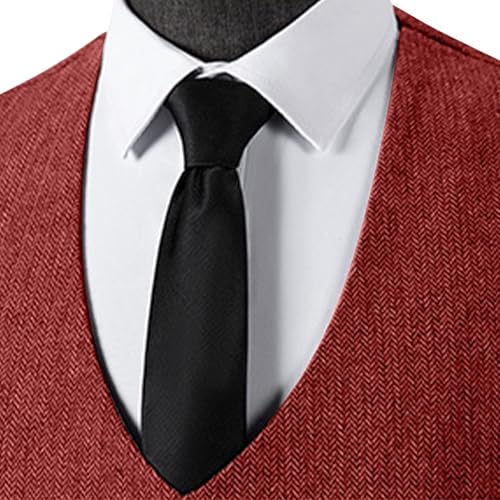 Mens Classic Suit Vest Casual Business Waistcoat Double-Breasted Slim Fit Waistcoat for Wedding Groomsmen Blazer Vest4