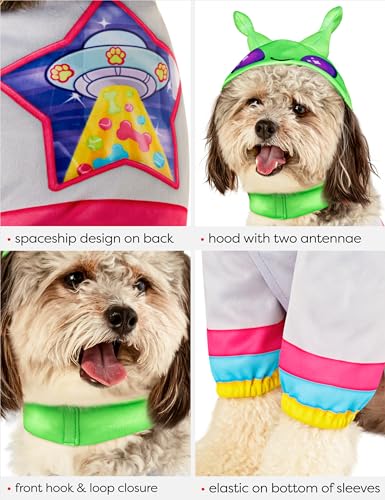 Costume d'alien avec capuche pour animal de compagnie Rubie's taille M
