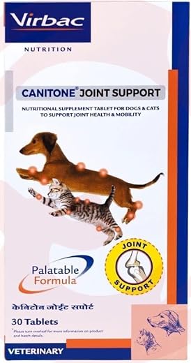 BULLYPET Canitone Joint Support 30 Tablets for Dogs and Cats with Glove