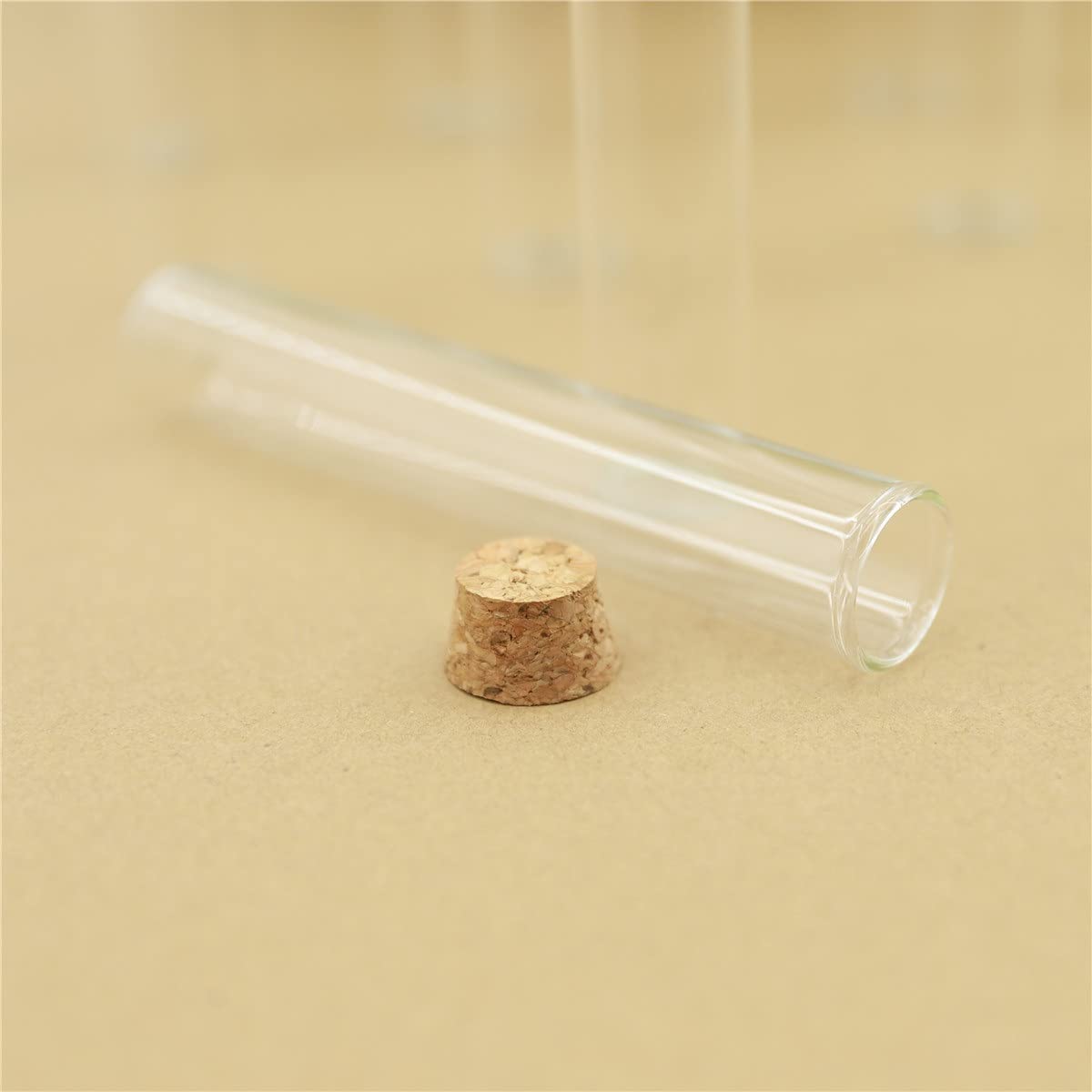 Plastikowe probówki 50 szt./partia 22 x 120 m 35 ml szklana butelka korek korek szklane słoiki mini butelka na przyprawy pojemnik małe fiolki DIY małe probówki plastikowe probówki z pokrywkami