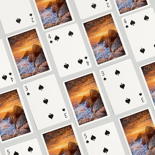 Lantern Press California Coast con 52 Cartas Poker miniatura 4