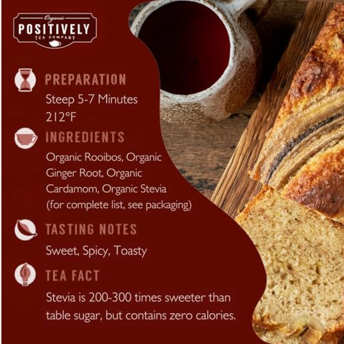 Image of Positively Tea, Organic Chai Tea Sampler, Loose Leaf, 4 Ounce, 3 Pack