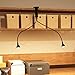 Wallniture Lamba Led Lights Double Head Gooseneck Arms Desk Lamp Energy Efficient, Black