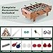 Giantex 4-in-1 Multi Game Table, Combo Foosball Game Table Top w/Billiards, Ping Pong, Push Hockey for Home, Game Room, Family Night & Arcade, Wood Combination Game Table Set for Adults
