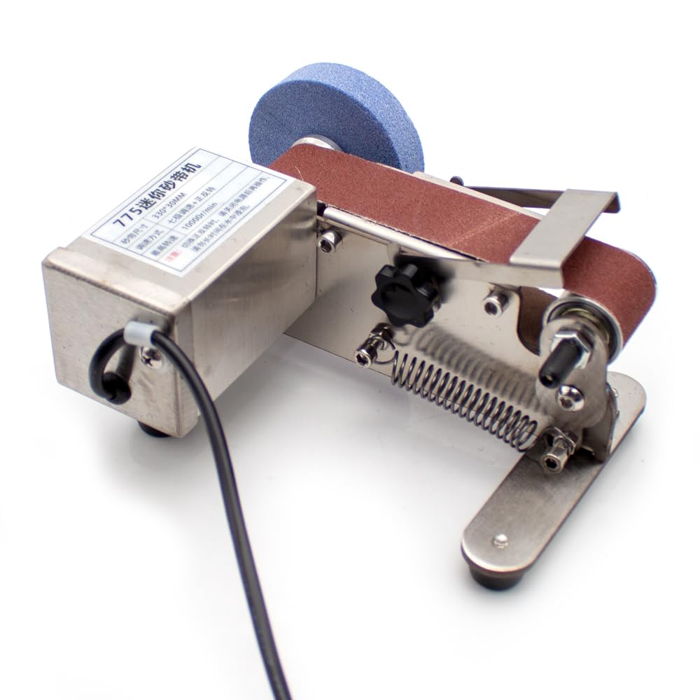 Aiguiseur de Couteaux électrique, Ponceuse à Bande Automatique étanche pour La Maison, Machine D'affûtage de Couteaux Humides Multifonctionnelle 5000-10000Tr/min