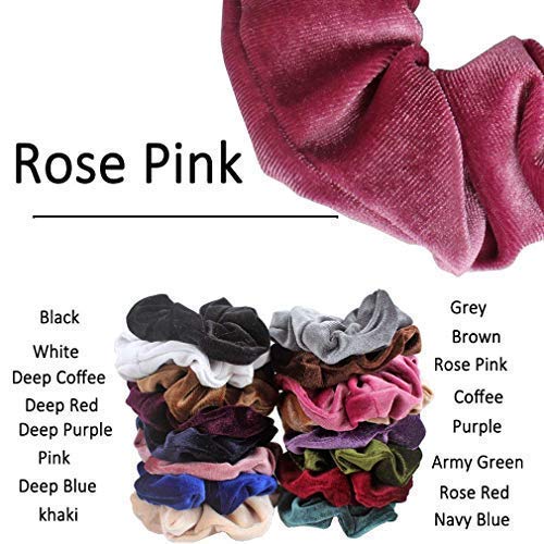 Ondder 16 Pcs Hair Scrunchies For Hair Velvet Blend Cheap Scrunchies Velvet Hair Bands Scrunchy Scrunchie Velvet Scrunchies Vsco Girl Stuff Vsco Scrunchies Big Scrunchies Pack Scrunchie Pack #TOP2